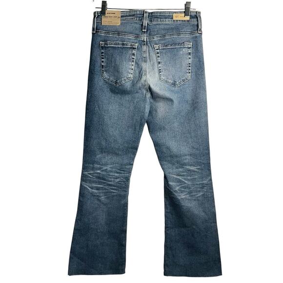 NWT AG Farrah Boot Crop Jeans Size 29 High Rise Distressed Vintage Wash Flare - Picture 4 of 9